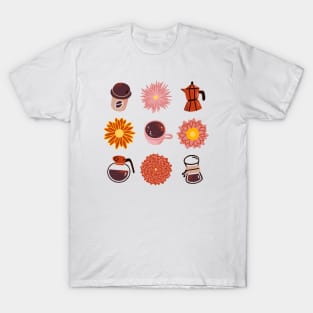 Coffee and Chrysanthemums T-Shirt